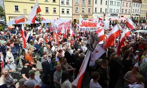 Karol Nawrocki - kandydat PiS na Prezydenta RP w Bolesławcu - 14.05.2025r.