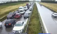 A4: zamiast czekać, zawrócili pod prąd. Policja ma nagrania, będą konsekwencje