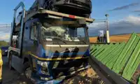 Zasnął za kierownicą na A4. Ciężarówka wbiła się w bariery [WIDEO]