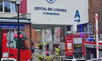 Ewakuacja około 200 osób ze szpitala świętego Łukasza w Bolesławcu [WIDEO]