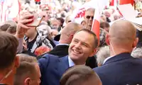 Nawrocki mówi o imigracji i potrzebach Niemców, chwali prezydenta Bolesławca i zachęca do mobilizacji