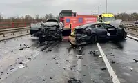 Autostrada do Niemiec zablokowana na przejściu granicznym. Wypadek trzech aut, jedna osoba nie żyje