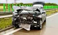 Groźne zdarzenie na A4 w okolicach Łąki – kierowca cudem uniknął tragedii