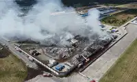 Trzecia doba akcji gaśniczej w Osłej. Zobaczcie jak to wygląda z drona