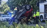 Dramat na ul. Kościuszki! Czołowe zderzenie – kobieta zabrana do szpitala śmigłowcem!