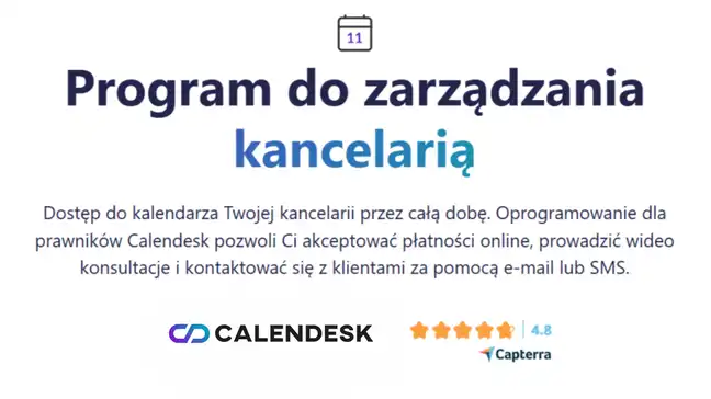 Calendesk system rezerwacji dla kancelarii 