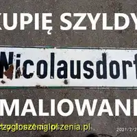 Kupię antyczne reklamy emaliowane, szyldy