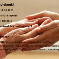 Szukamy opiekunki do Seniorki