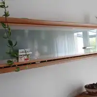 Półka zamykana, szkło mleczne