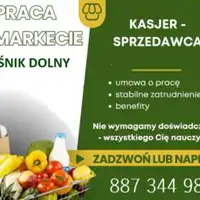 PRZYJMĘ DO PRACY KASJER SPRZEDAWCA 