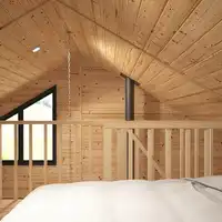 Drewniany Domek 4,8×7,2 m – Letniskowy Całoroczny, Solidne Wykonanie