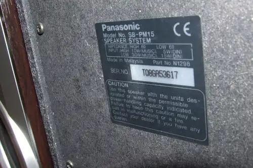 Kolumny Głośniki podstawkowe Panasonic SB-PM15,super stan ,super dżwięk.