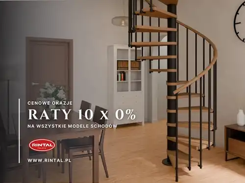 Schody na raty 10 × 0% - piękno i jakość dostępne od ręki