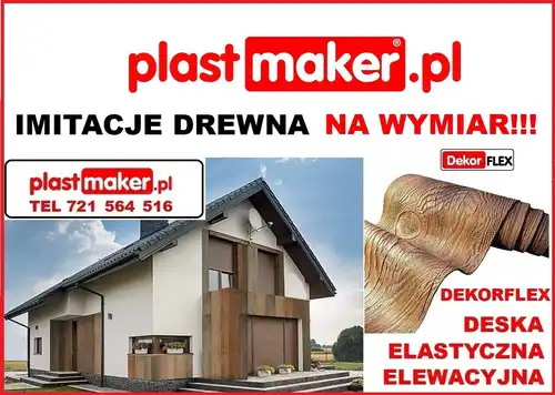 belki rustykalne sufitowe maskownice NA WYMIAR drewna fake wood elastyczna deska