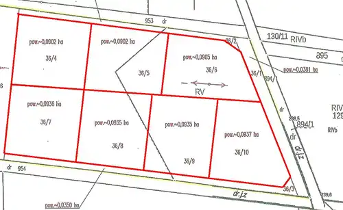 Na sprzedaż  działka  budowlana  w Łaziskach 2  km od Bolesławca .Pow. 900 m2