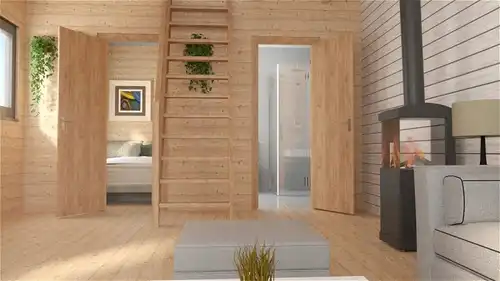 Nowy domek z antresolą do samodzielnego montażu 21,5m2  4,3m/5m