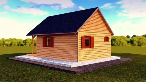 Domek drewniany letniskowy całoroczny 4m/5m 20mm