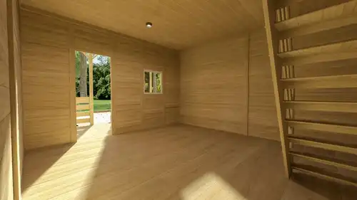 Domek drewniany letniskowy całoroczny 4m/5m 20mm