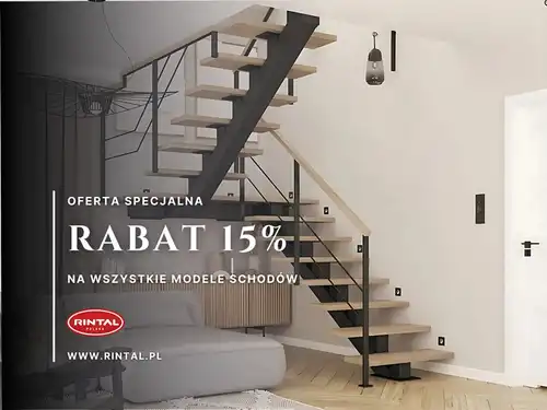 Schody z rabatem 15%