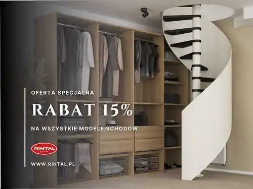 Schody z rabatem 15%