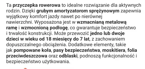 PRZYCZEPKA ROWEROWA 