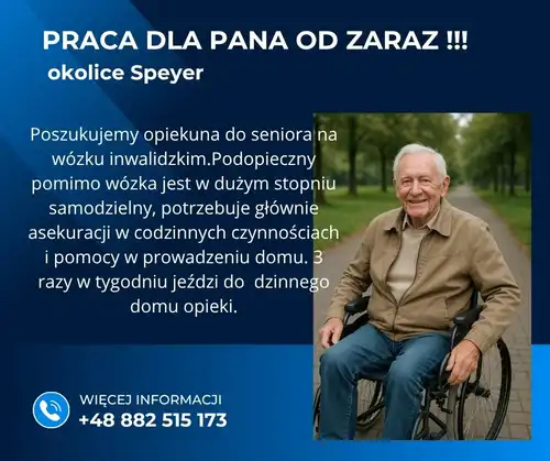 PRACA DLA PANA OPIEKUNA W SPEYER !