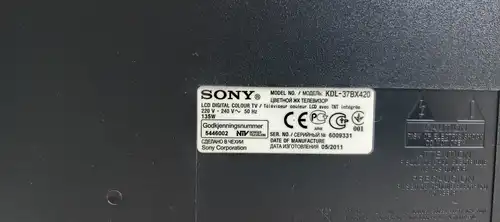 TV Sony 37