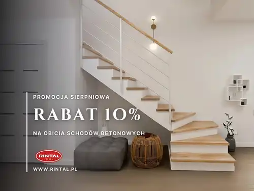 Sierpniowa promocja obicia schodów z rabatem 10%