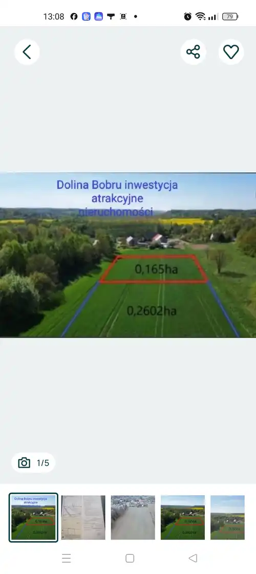 Sprzedam działkę budowlaną w Dolinie Bobru 
